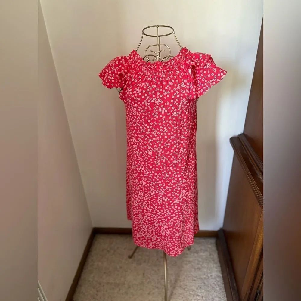 LOFT Flutter Sleeve Floral Dress NWT Size XXS